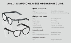 AG11 Red TR90 Electrochromic Smart AI Sunglasses #BS1223-0003