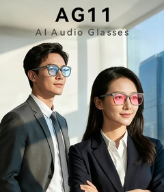 AG11 Red TR90 Electrochromic Smart AI Sunglasses #BS1223-0003