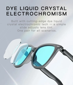 AG11 Black TR90 Electrochromic Smart AI Sunglasses #BS1223-0001