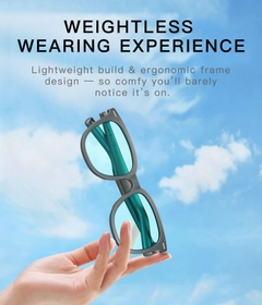 AG11 Black TR90 Electrochromic Smart AI Sunglasses #BS1223-0001