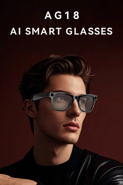 AG18 Black TR90 Smart AI Sunglasses #BS1223-0005