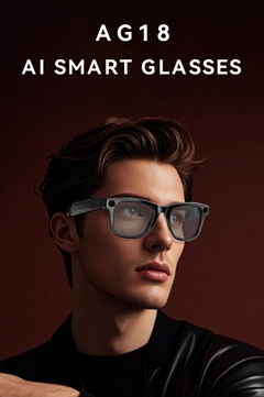 AG18 Black TR90 Smart AI Glasses #BS1223-0004