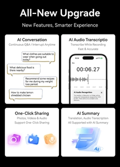 AG18 Black TR90 Smart AI Sunglasses #BS1223-0005