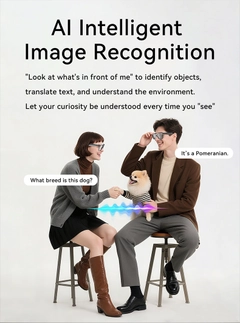 AG18 Black TR90 Smart AI Glasses #BS1223-0004