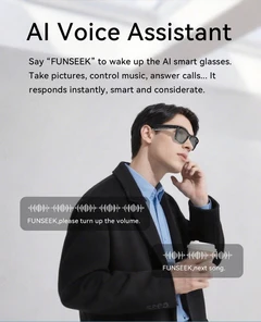 AG18 Black TR90 Smart AI Sunglasses #BS1223-0005