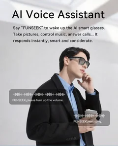 AG18 Black TR90 Smart AI Glasses #BS1223-0004