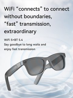 AG18 Black TR90 Smart AI Glasses #BS1223-0004