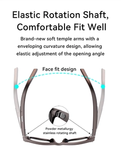 AG18 Black TR90 Smart AI Glasses #BS1223-0004