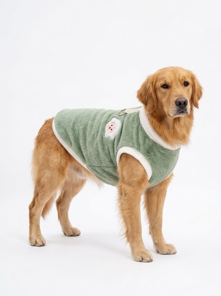 Plush Fleece Pet Harness Vest with D-Ring