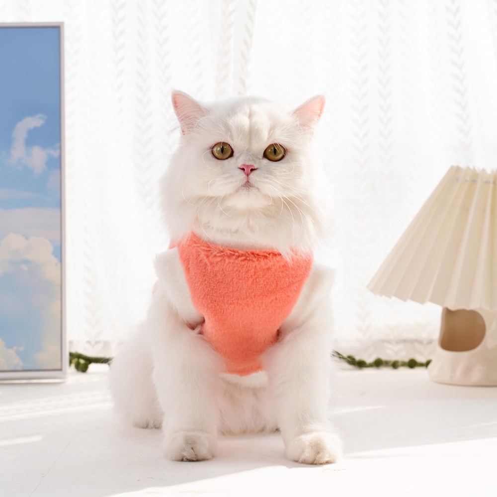 Plush Fleece Pet Harness Vest with D-Ring