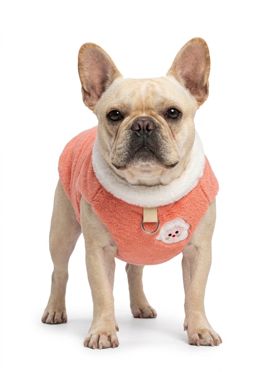 Plush Fleece Pet Harness Vest with D-Ring