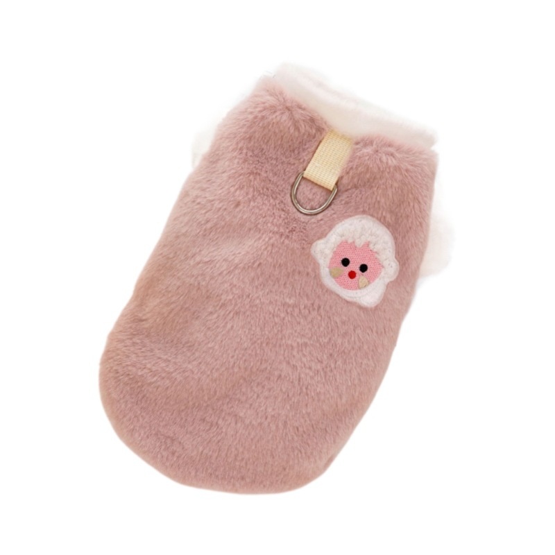 Plush Fleece Pet Harness Vest with D-Ring