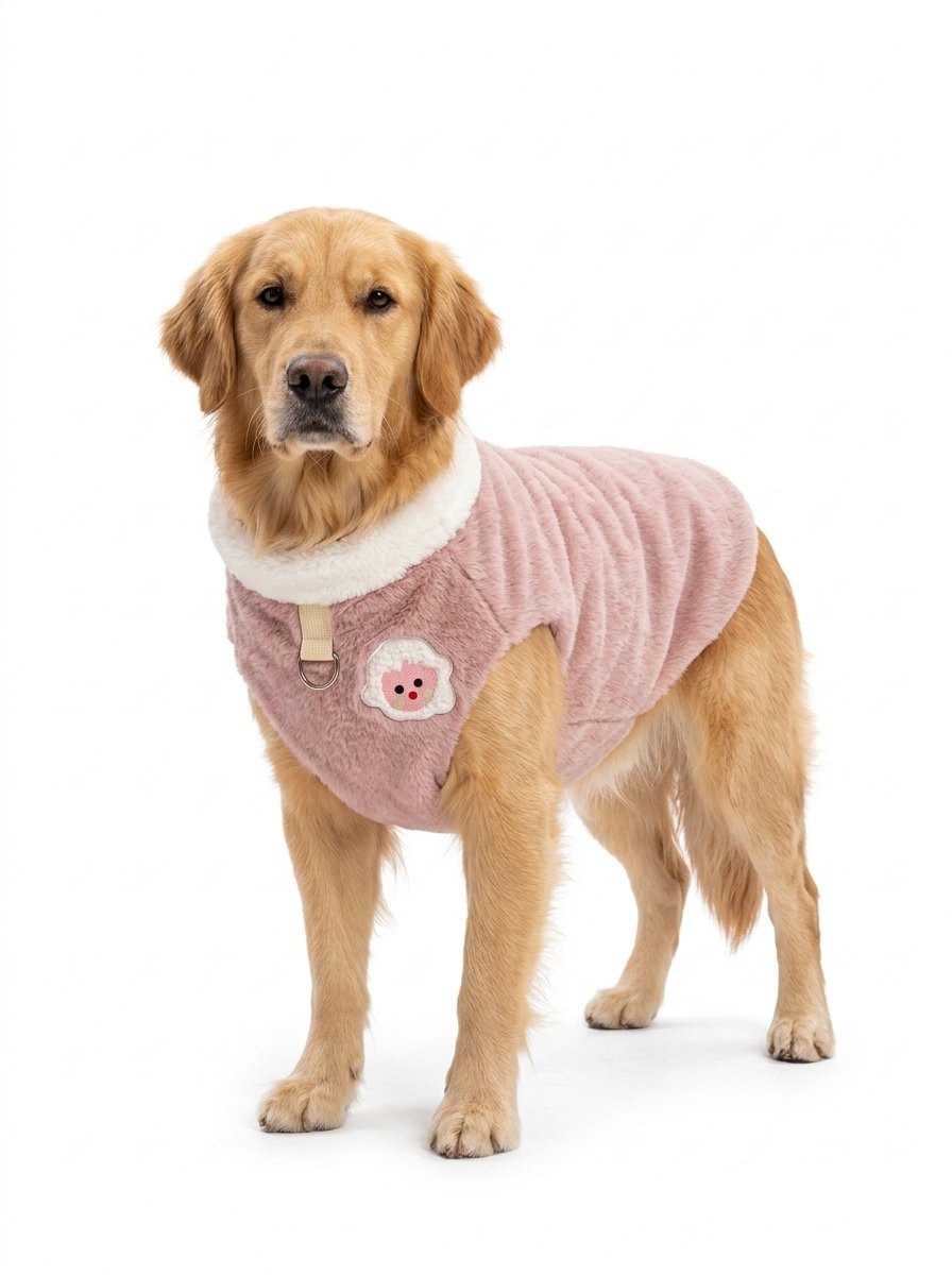 Plush Fleece Pet Harness Vest with D-Ring