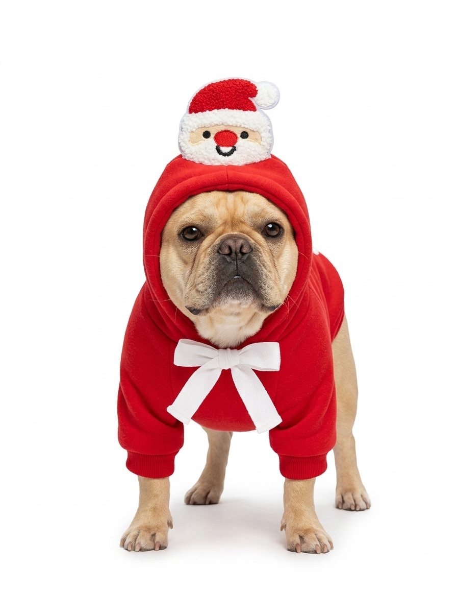 Christmas Holiday Dog Hoodie Pet Warm Sweatshirt Coat
