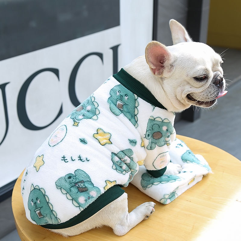 Soft Fleece Dog Sweater Warm Printed Pullover for Pets