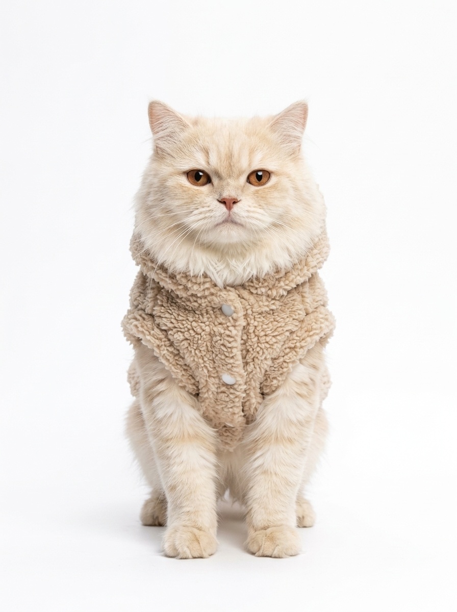 Plush Bunny Ear Fleece Pet Vest Coat with Hood