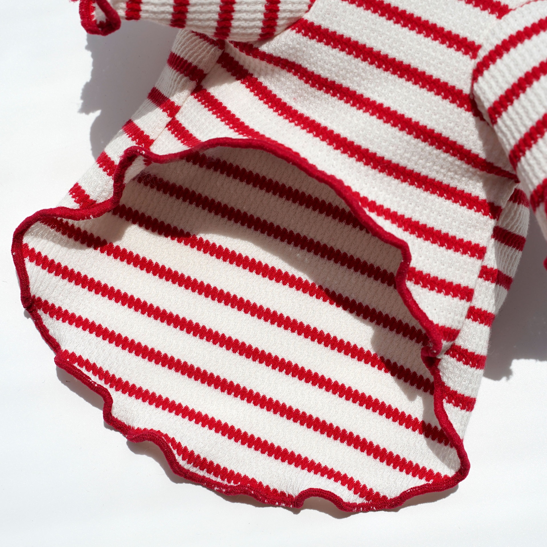 Striped Knitted Pet Hoodie with Pointed Cap for Dogs & Cats