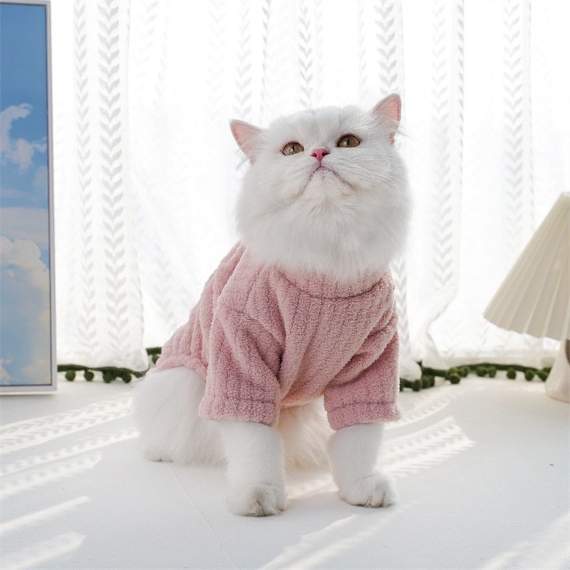 Fleece Pet Four-Legged Pajamas with Harness D-Ring