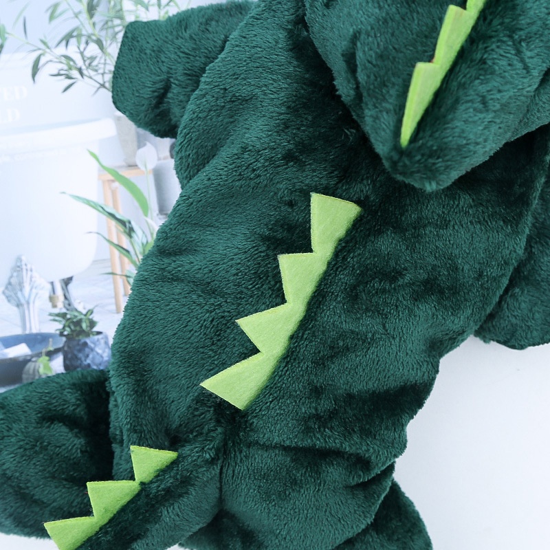 Plush Dinosaur Dog Hoodie Jumpsuit
