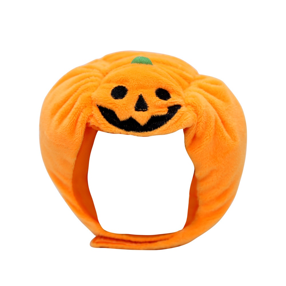 Halloween Pumpkin Pet Hat Costume Headwear