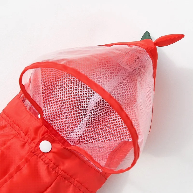 Full Body Dog Raincoat with Clear Visor Hood