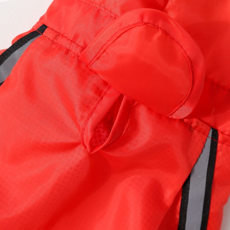 Full Body Dog Raincoat with Clear Visor Hood