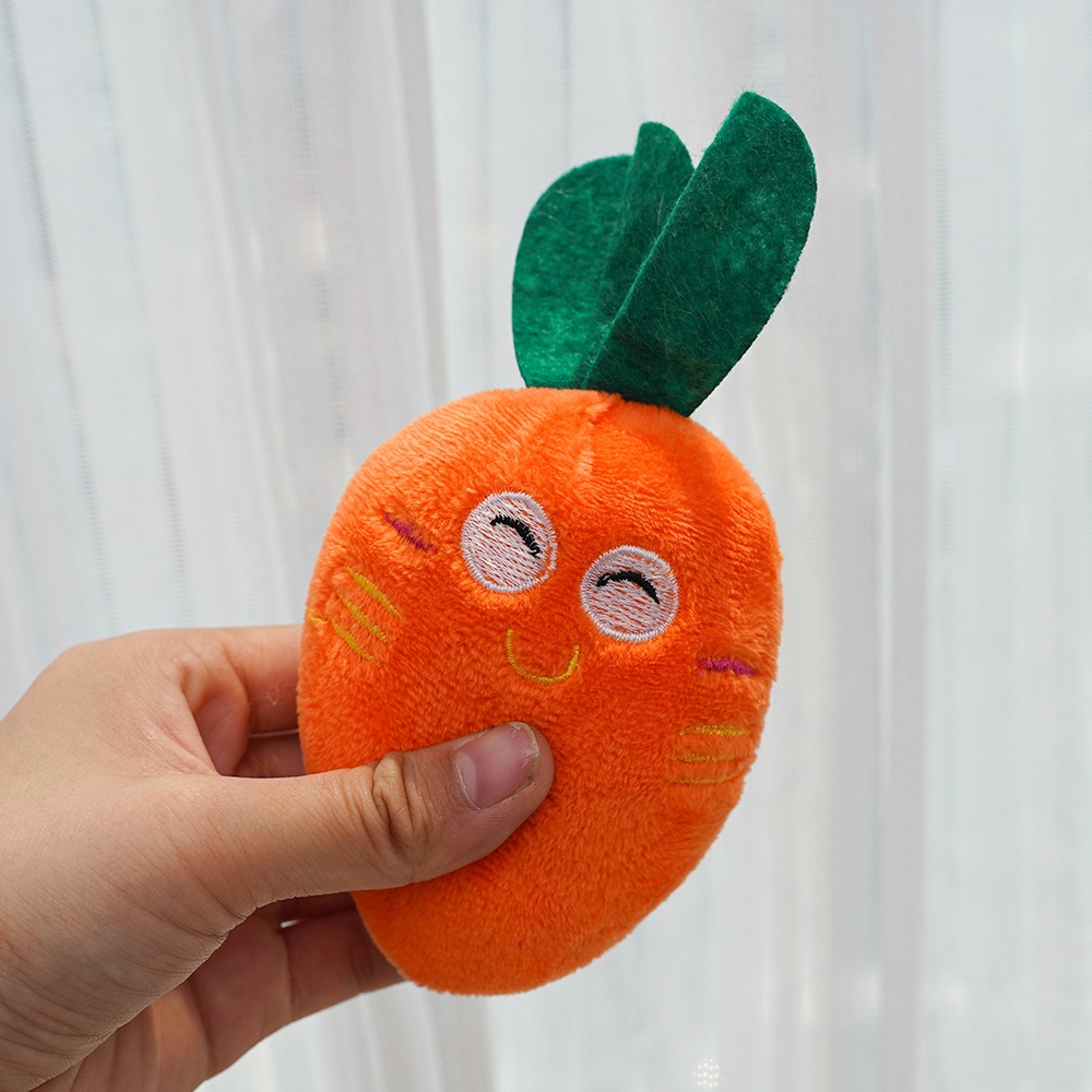 Squeaky Plush Carrot Pet Toy