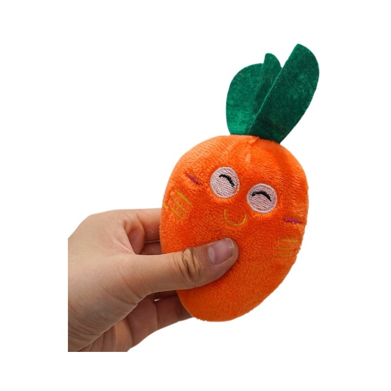 Squeaky Plush Carrot Pet Toy