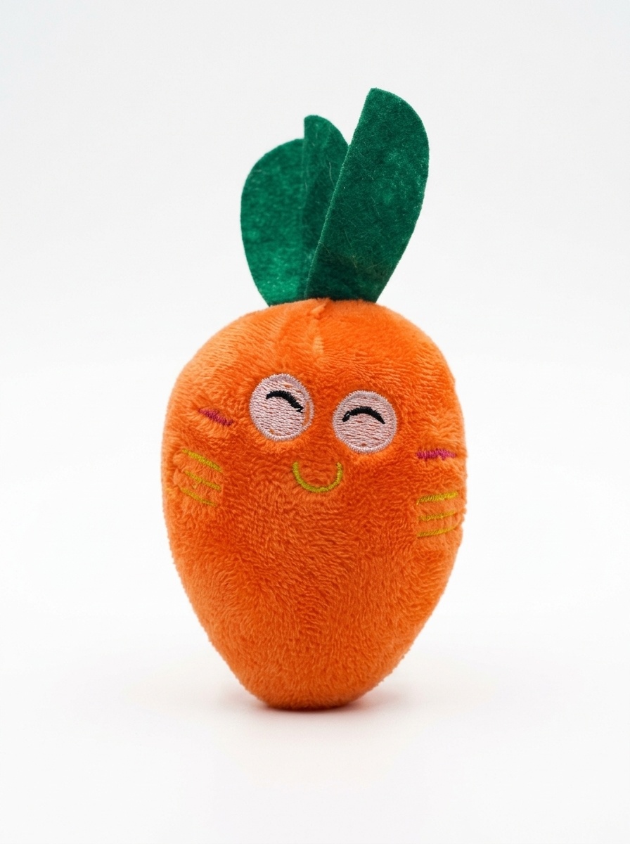 Squeaky Plush Carrot Pet Toy