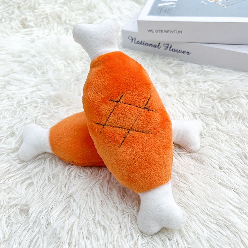 Squeaky Plush Carrot Pet Toy