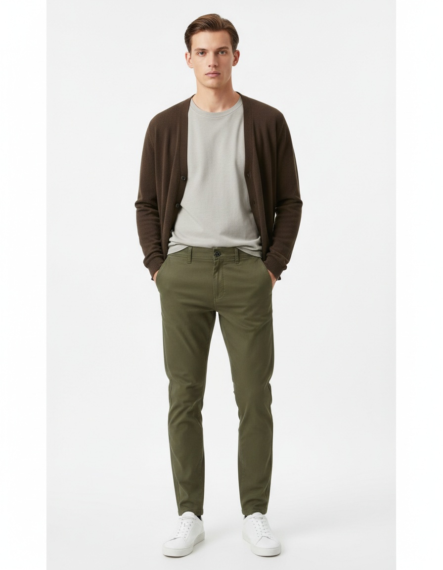 Pantalon homme respirant, style business casual, automne-hiver