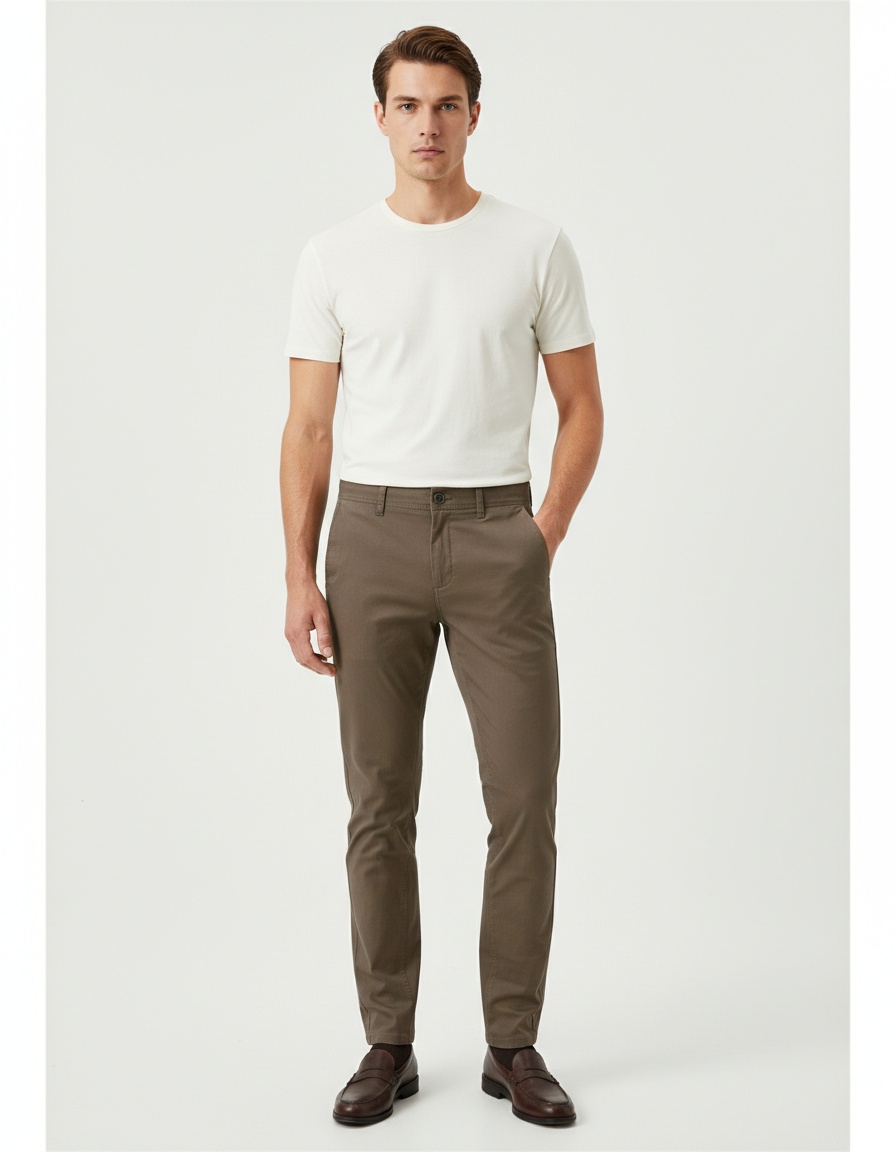 Pantalon homme respirant, style business casual, automne-hiver