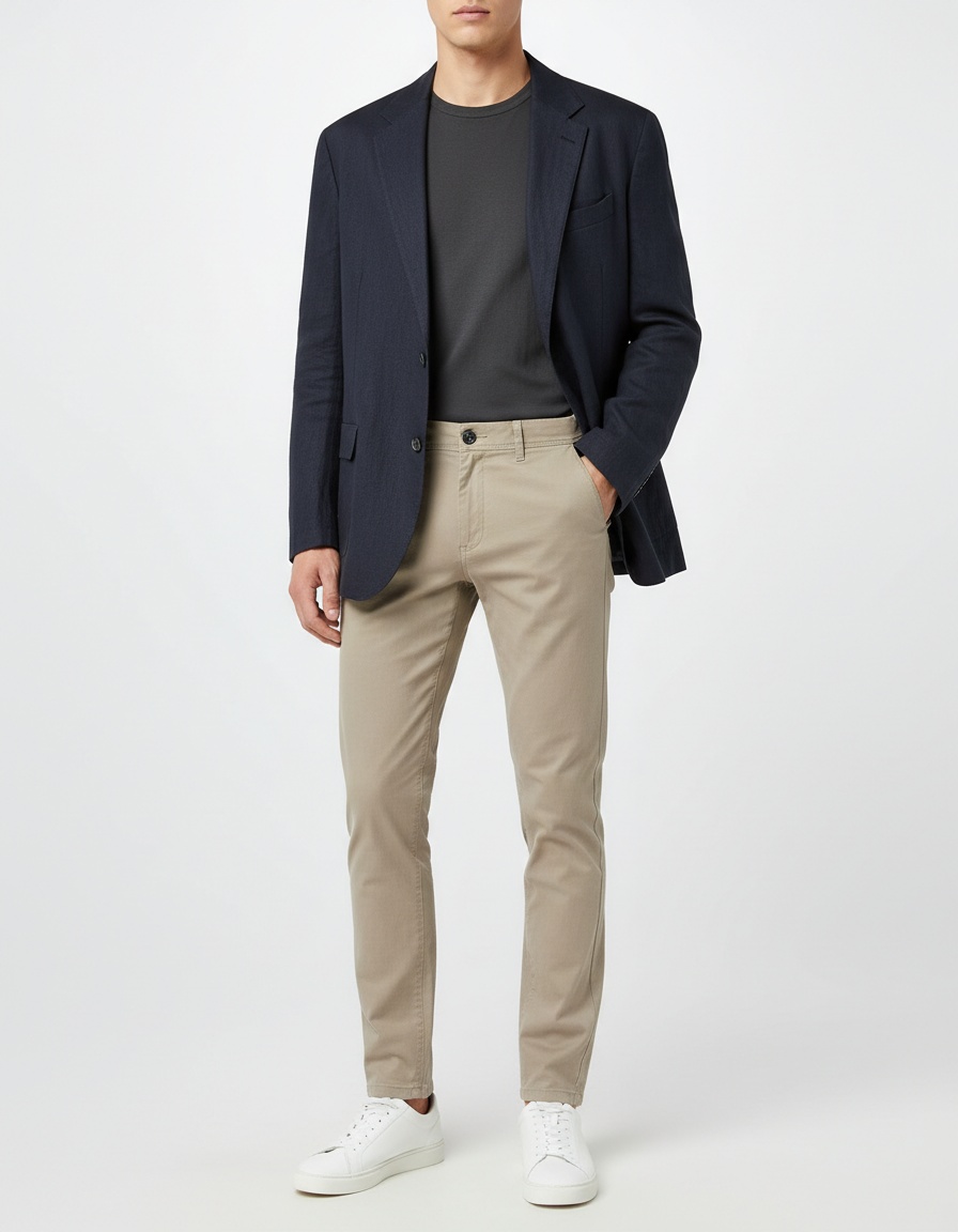 Pantalon homme respirant, style business casual, automne-hiver