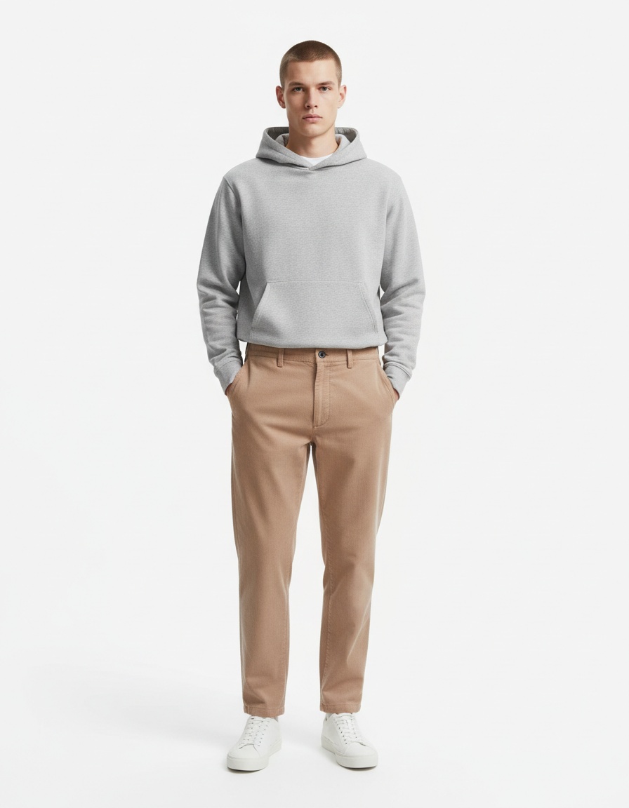 Thickened Business Casual Men's Trousers for Autumn and Winter