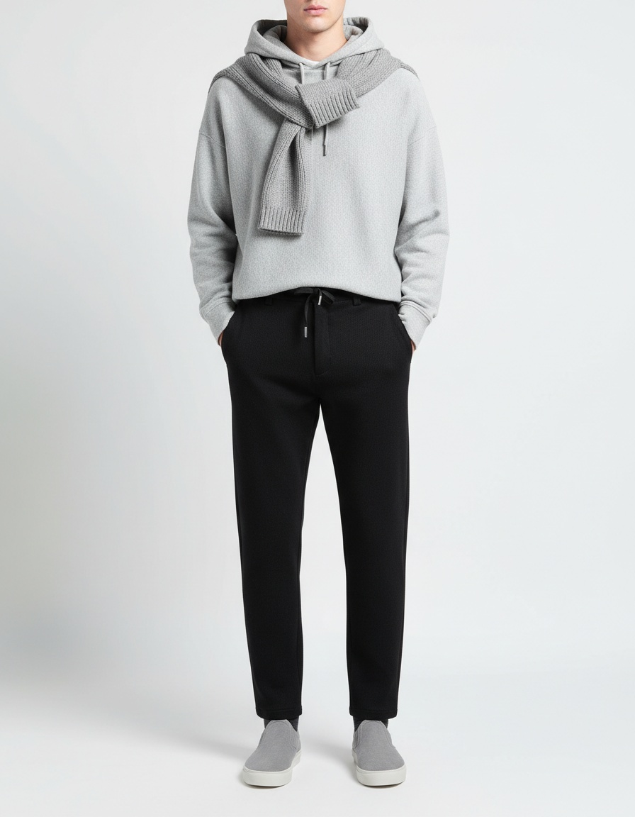 Thickened Business Casual Men's Trousers for Autumn and Winter