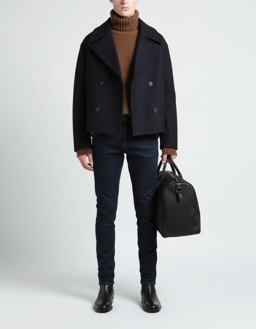 Slight Stretch Straight Leg Men's Trousers for Casual Comfort