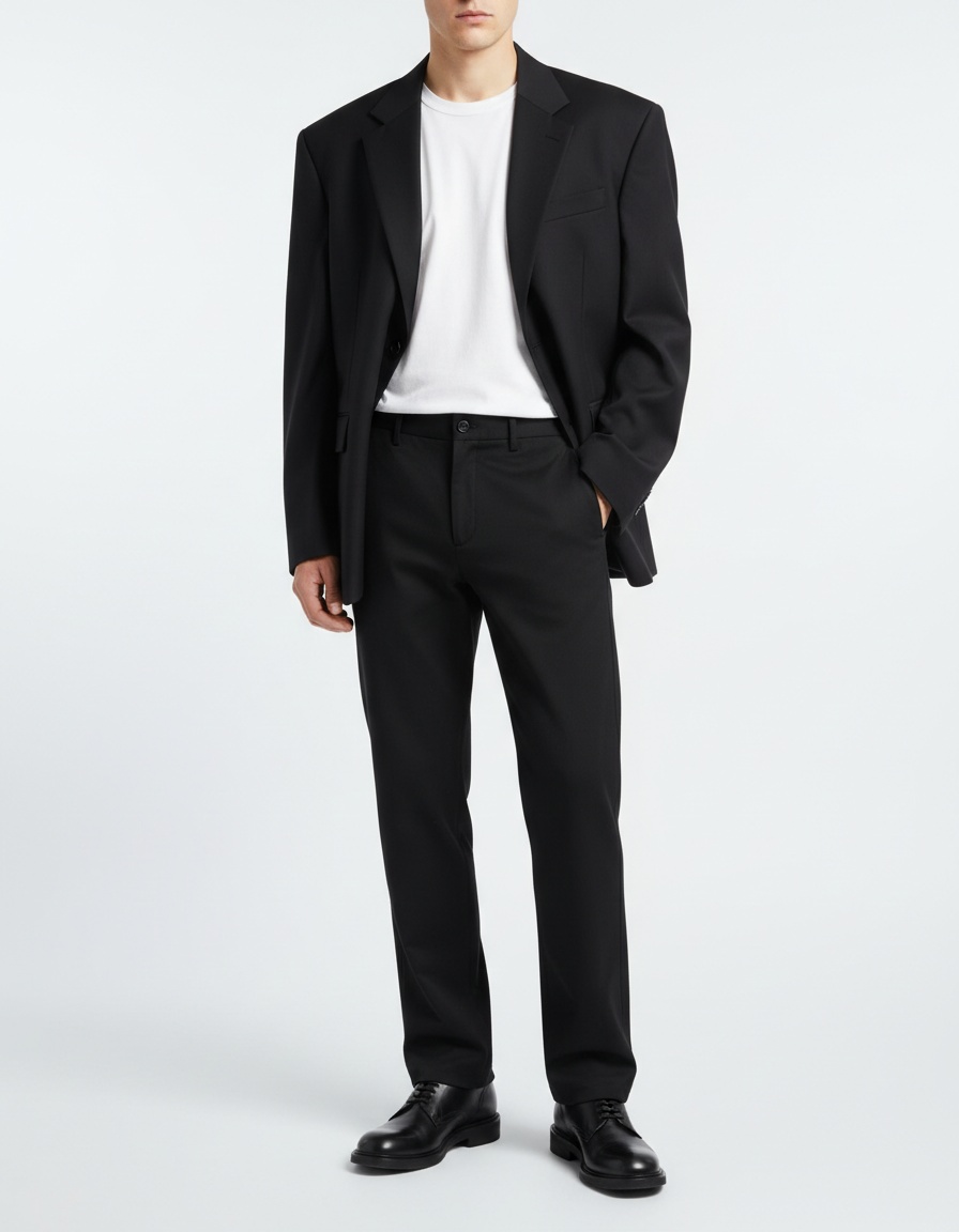 Old Money Style Elastic Waist Casual Men's Trousers