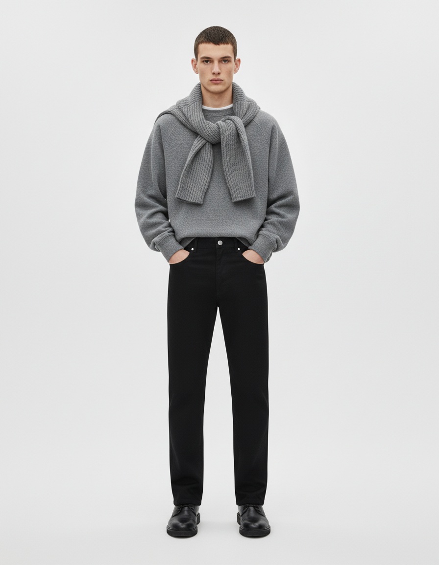 Breathable Straight-Leg Men's Trousers for Spring Business Casual Wear