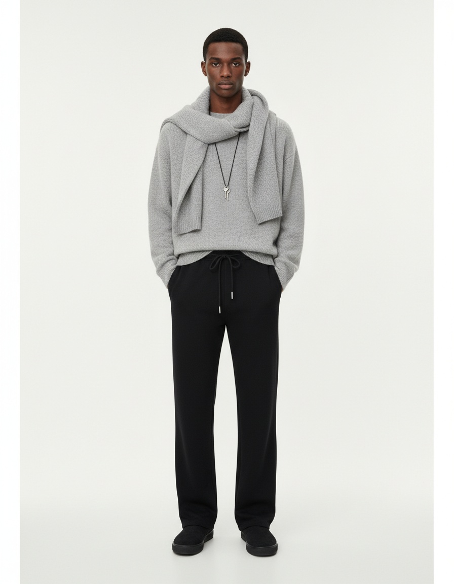 Spring Casual Slightly Wide Straight Leg Men's Trousers