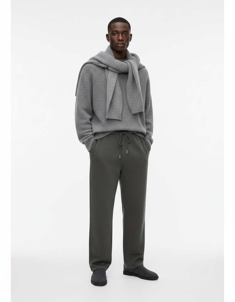 Spring Casual Slightly Wide Straight Leg Men's Trousers