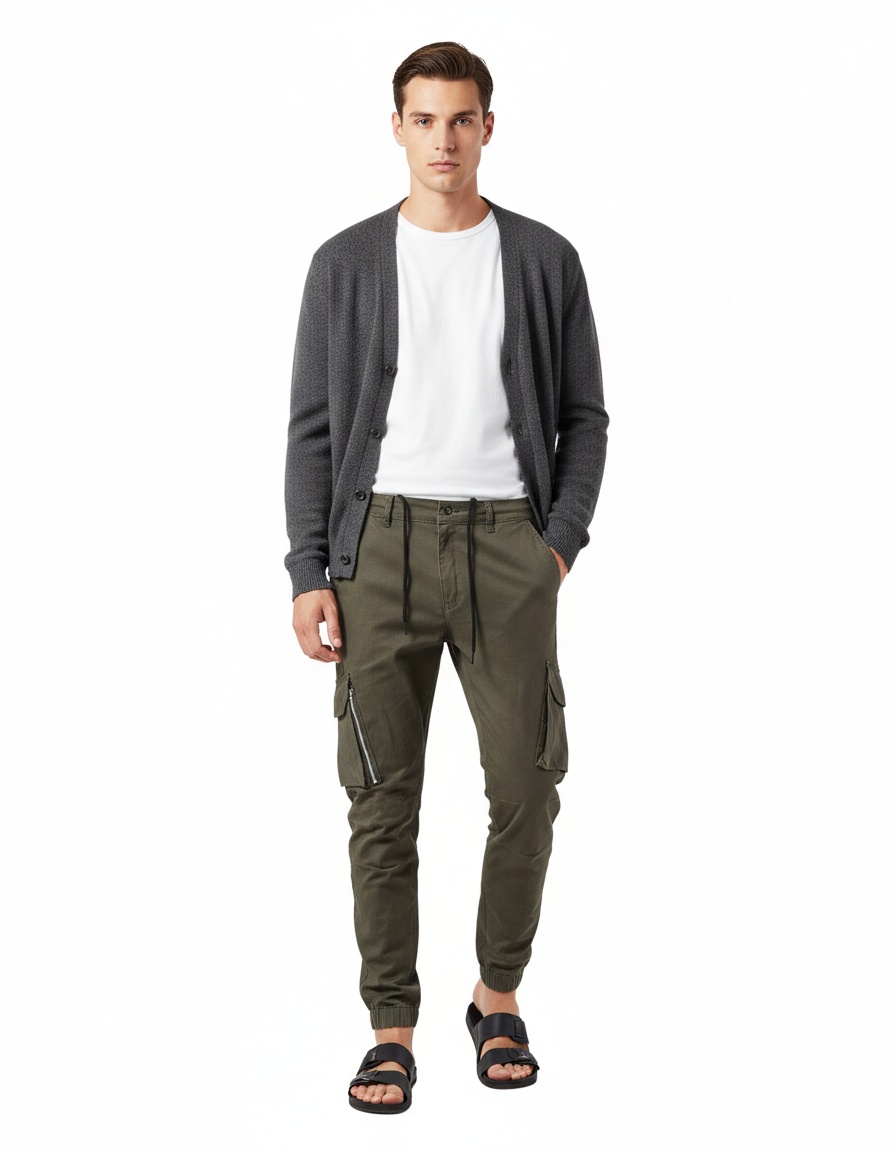 Breathable Multi-Pocket Casual Trousers for Men