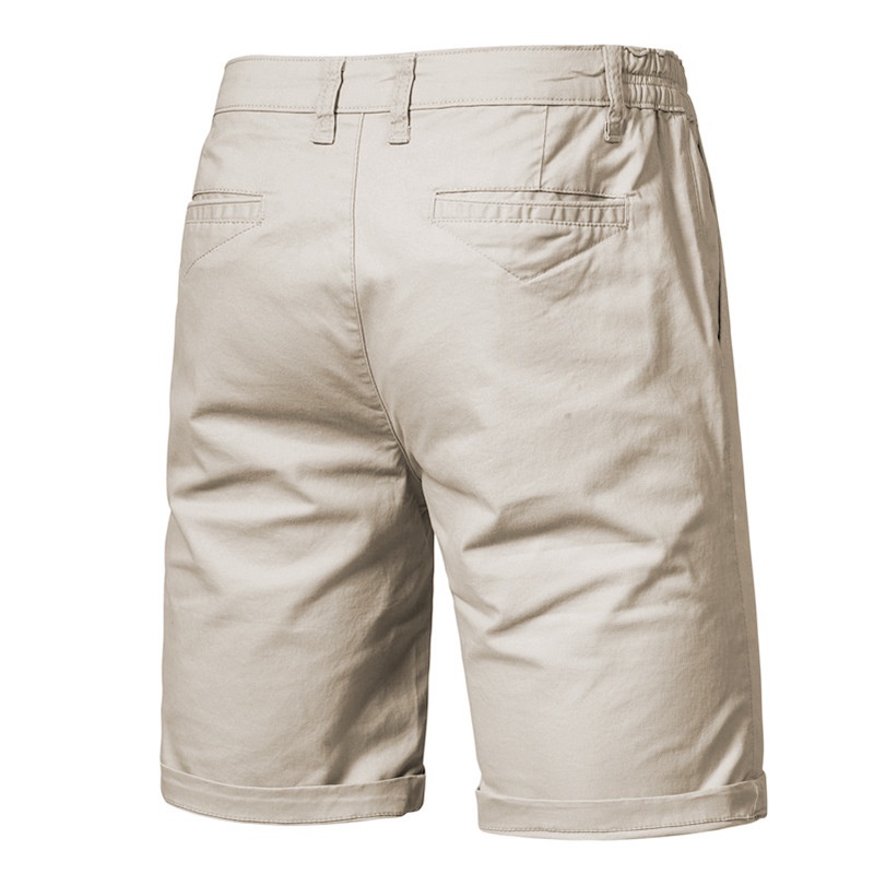 Pantalones cortos rectos y ajustados para hombre para uso informal de verano