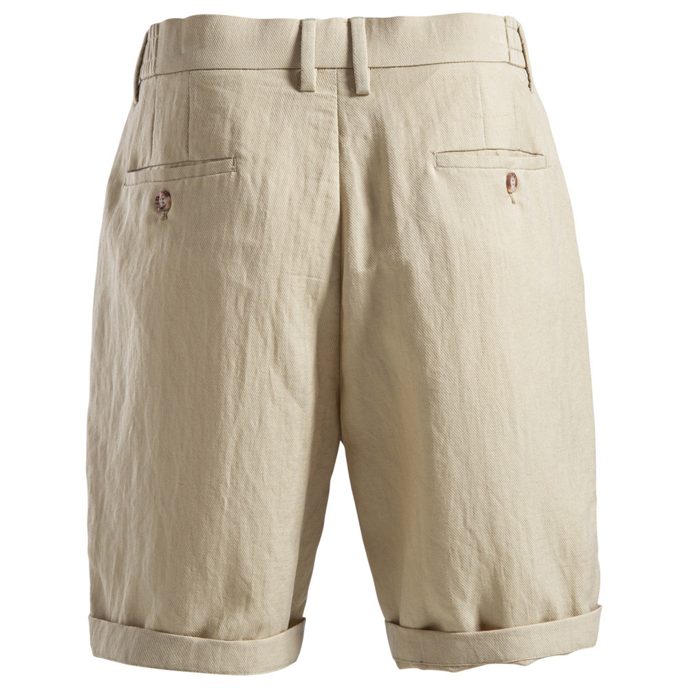 Old Money Style Business Casual Elastic Waist Men's Shorts