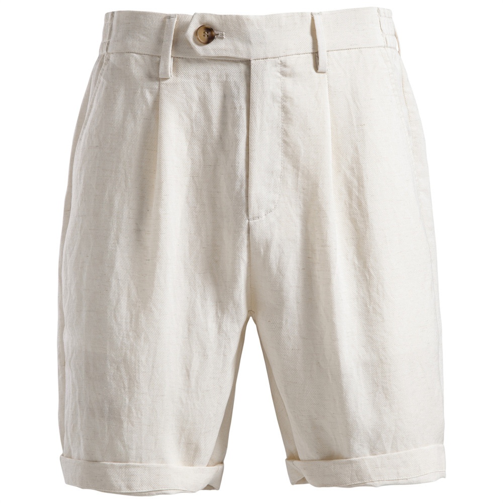 Old Money Style Business Casual Elastic Waist Men's Shorts