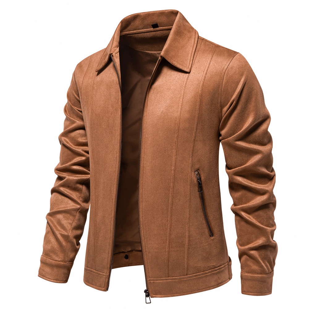 Winter Lapel Collar Coat for Men's Casual Outdoor Wear