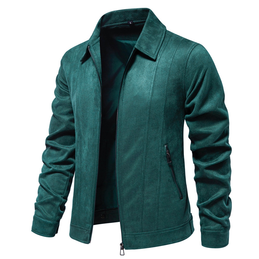 Winter Lapel Collar Coat for Men's Casual Outdoor Wear