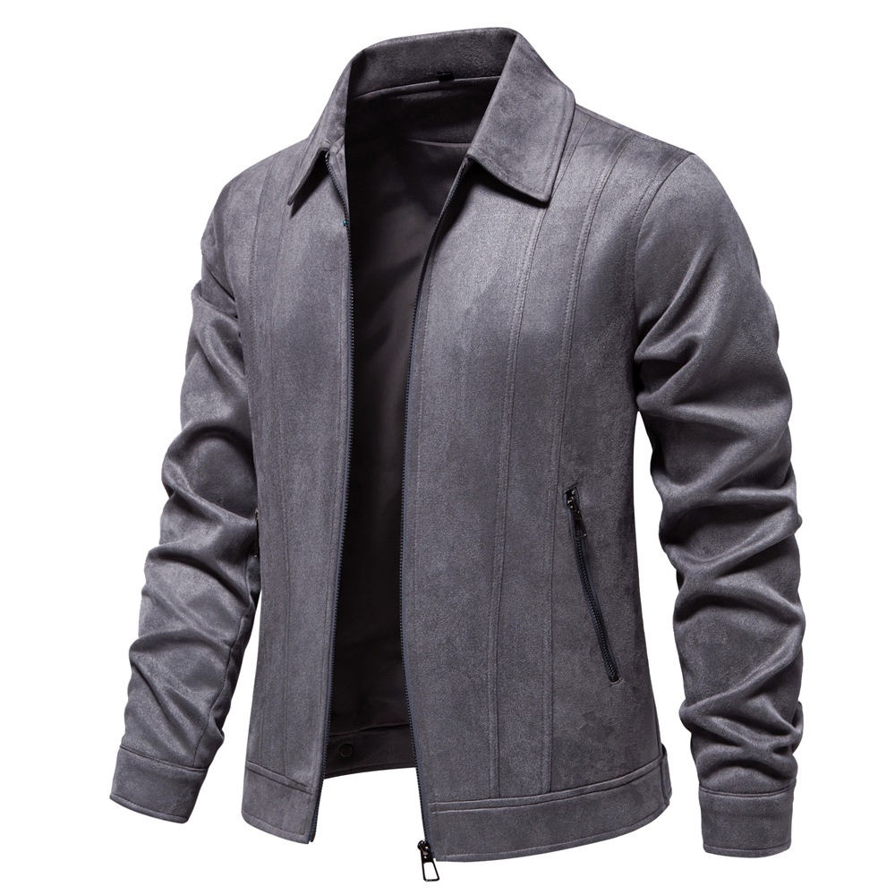 Winter Lapel Collar Coat for Men's Casual Outdoor Wear