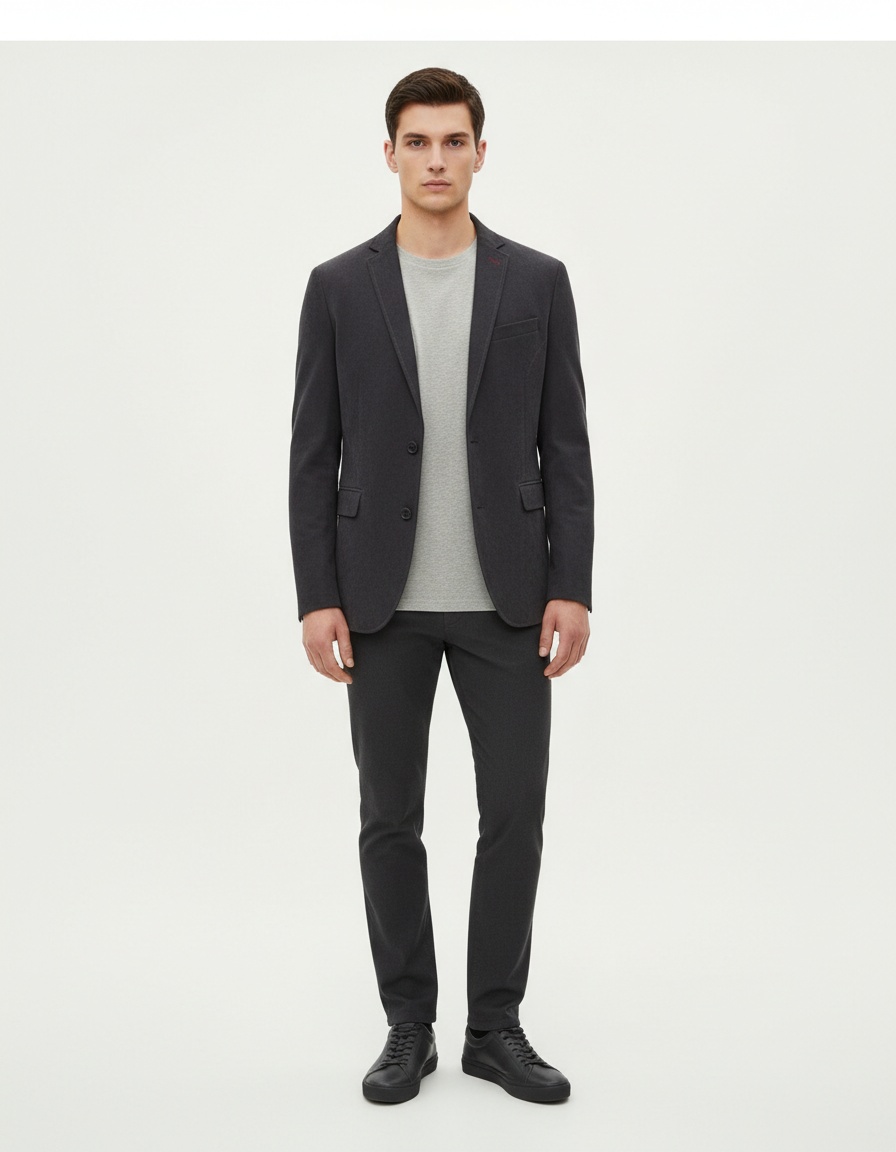 Winter Lapel Collar Coat for Men's Casual Outdoor Wear