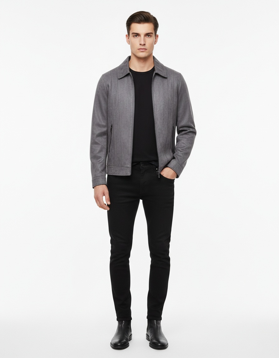 Winter Lapel Collar Coat for Men's Casual Outdoor Wear