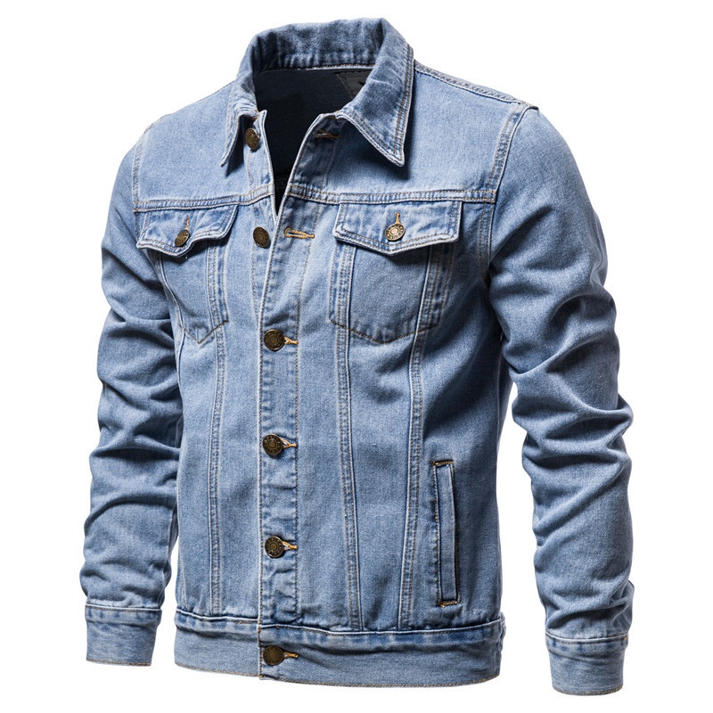 Slim Fit Autumn/Winter Men's Denim Jacket